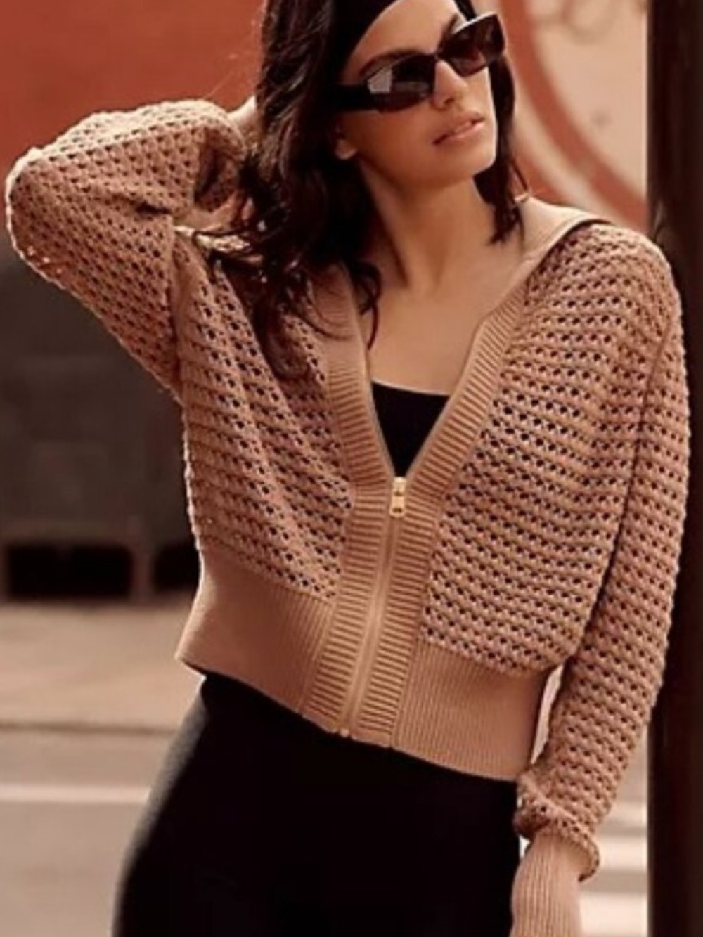 VARLEY ELOISE ZIP THROUGH KNIT JACKET
Size:  M